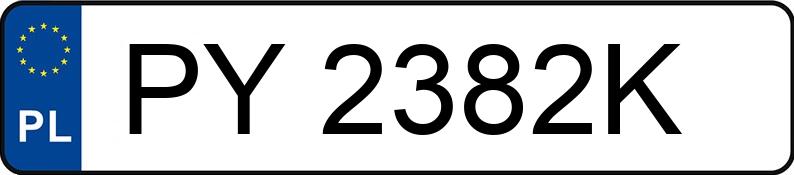 Numer rejestracyjny PY 2382K posiada SKODA OCTAVIA - PY2382K