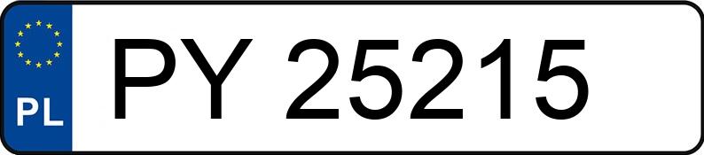 Numer rejestracyjny PY 25215 posiada SKODA OCTAVIA - PY25215