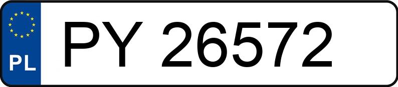 Numer rejestracyjny PY 26572 posiada TOYOTA PRIUS - PY26572 Numer rejestracyjny PY 26572 posiada TOYOTA PRIUS - PY26572