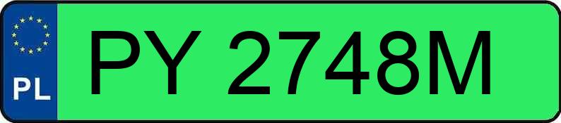 Numer rejestracyjny PY 2748M posiada AUDI Q4 40 E-TRON - PY2748M