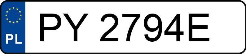 Numer rejestracyjny PY 2794E posiada KIA CEED - PY2794E Numer rejestracyjny PY 2794E posiada KIA CEED - PY2794E