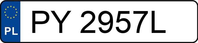 Numer rejestracyjny PY 2957L posiada MINI COOPER - PY2957L