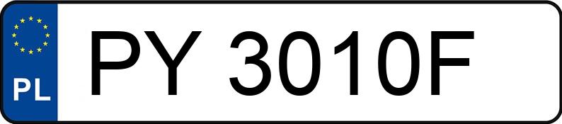 Numer rejestracyjny PY 3010F posiada BMW 535D - PY3010F