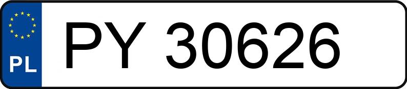 Numer rejestracyjny PY 30626 posiada VOLVO XC60 - PY30626 Numer rejestracyjny PY 30626 posiada VOLVO XC60 - PY30626