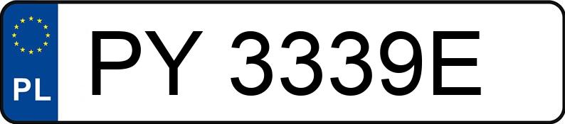 Numer rejestracyjny PY 3339E posiada FORD MUSTANG - PY3339E