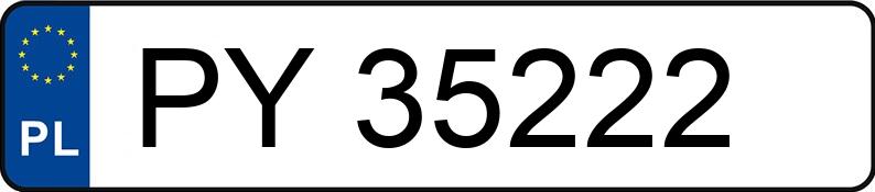 Numer rejestracyjny PY 35222 posiada TOYOTA LAND CRUISER 200 - PY35222