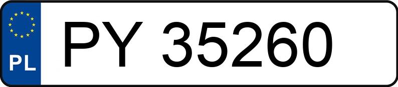 Numer rejestracyjny PY 35260 posiada FORD FT Custom 340 2.0 TDCi MR`18 E6.2 3.4t L2 Trail - PY35260