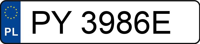 Numer rejestracyjny PY 3986E posiada SKODA KAMIQ - PY3986E