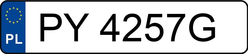 Numer rejestracyjny PY 4257G posiada AUDI SQ8 - PY4257G