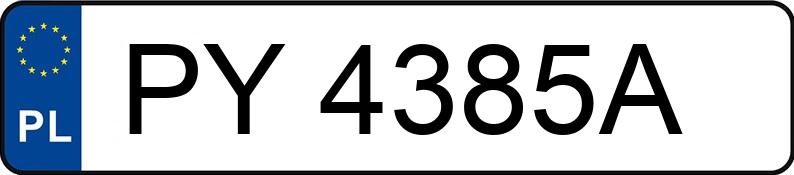 Numer rejestracyjny PY 4385A posiada AUDI A7 SPORTBACK - PY4385A Numer rejestracyjny PY 4385A posiada AUDI A7 SPORTBACK - PY4385A