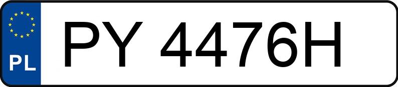 Numer rejestracyjny PY 4476H posiada AUDI A3 SPORTBACK - PY4476H