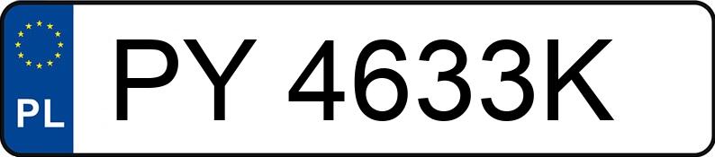 Numer rejestracyjny PY 4633K posiada AUDI A6 AVANT - PY4633K