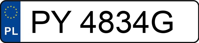 Numer rejestracyjny PY 4834G posiada VOLVO XC60 - PY4834G