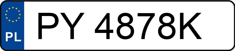 Numer rejestracyjny PY 4878K posiada MERCEDES-BENZ CLS 550 - PY4878K