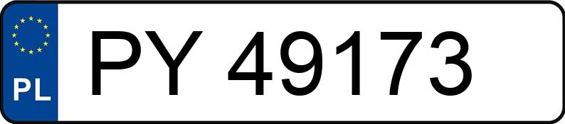 Numer rejestracyjny PY 49173 posiada TOYOTA/CARPOL PROACE CITY E/CV - PY49173