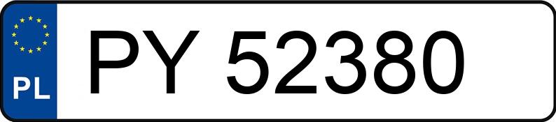 Numer rejestracyjny PY 52380 posiada SKODA FABIA COMBI - PY52380