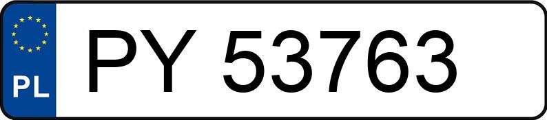 Numer rejestracyjny PY 53763 posiada TOYOTA COROLLA - PY53763 Numer rejestracyjny PY 53763 posiada TOYOTA COROLLA - PY53763
