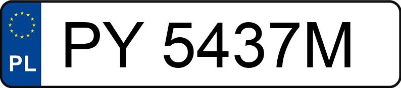 Numer rejestracyjny PY 5437M posiada FORD TRANSIT - PY5437M