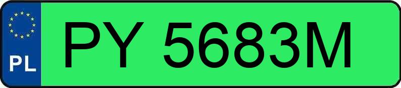 Numer rejestracyjny PY 5683M posiada BYD Dolphin Surf MR`25 Boost 43kWh - PY5683M