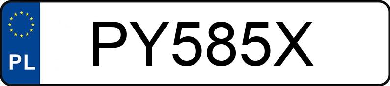 Numer rejestracyjny PY 585X posiada KAWASAKI Szosowe 600 do 1000 ccm Z 750 - PY585X