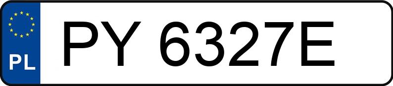 Numer rejestracyjny PY 6327E posiada BMW 120 - PY6327E