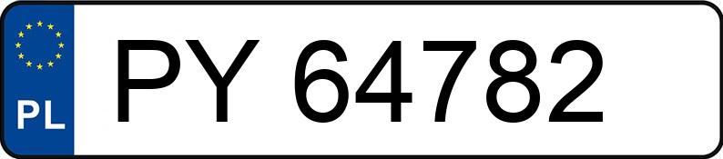 Numer rejestracyjny PY 64782 posiada VOLKSWAGEN GOLF GTE - PY64782