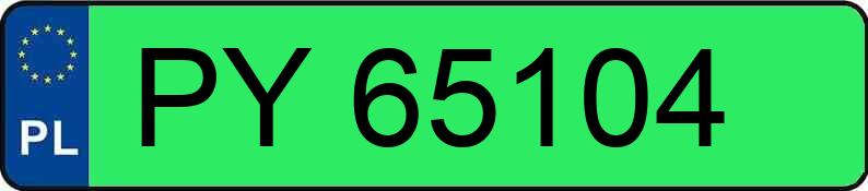 Numer rejestracyjny PY 65104 posiada BMW IX1 XDRIVE30 - PY65104