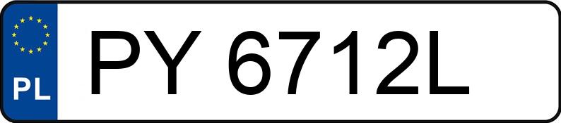 Numer rejestracyjny PY 6712L posiada TOYOTA COROLLA - PY6712L Numer rejestracyjny PY 6712L posiada TOYOTA COROLLA - PY6712L