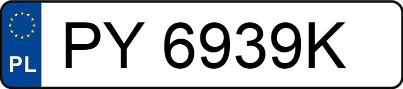 Numer rejestracyjny PY 6939K posiada AUDI A6 AVANT - PY6939K