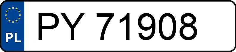Numer rejestracyjny PY 71908 posiada VOLKSWAGEN PASSAT 1.8 KAT - PY71908 Numer rejestracyjny PY 71908 posiada VOLKSWAGEN PASSAT 1.8 KAT - PY71908