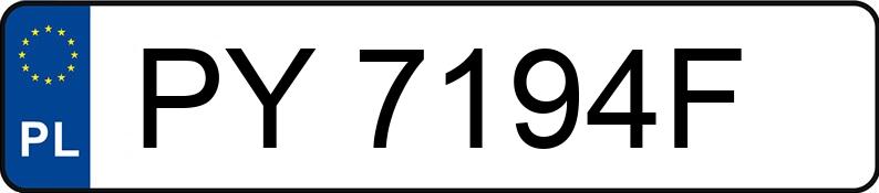 Numer rejestracyjny PY 7194F posiada LEXUS IS250 - PY7194F