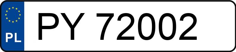 Numer rejestracyjny PY 72002 posiada TOYOTA COROLLA - PY72002