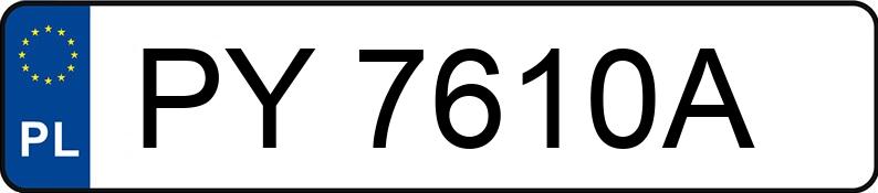 Numer rejestracyjny PY 7610A posiada TOYOTA AURIS - PY7610A