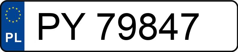 Numer rejestracyjny PY 79847 posiada VOLKSWAGEN Polo IV 1.4 MR`05 E4 Comfortline - PY79847
