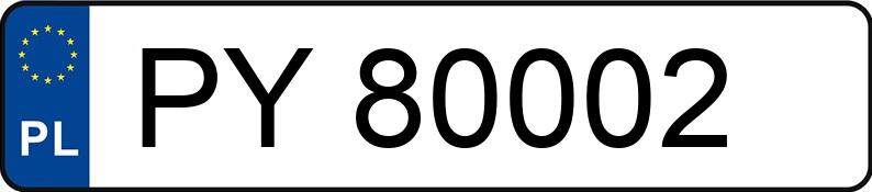 Numer rejestracyjny PY 80002 posiada HYUNDAI KONA - PY80002