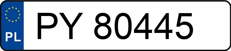 Numer rejestracyjny PY 80445 posiada AUDI A7 50 TFSI E - PY80445