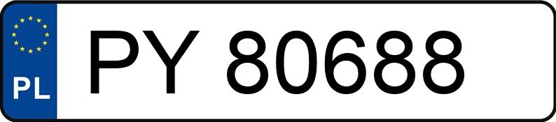 Numer rejestracyjny PY 80688 posiada BMW X5 Diesel MR`18 E6 G05 M50d Step - PY80688