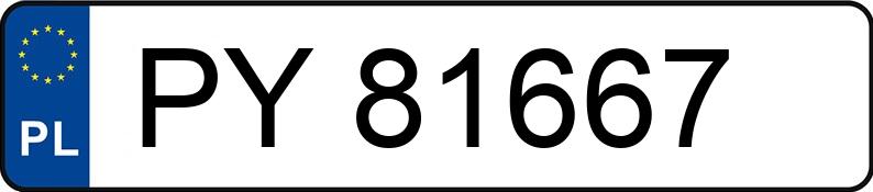 Numer rejestracyjny PY 81667 posiada OPEL ASTRA - PY81667