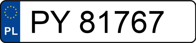 Numer rejestracyjny PY 81767 posiada BMW 520D - PY81767