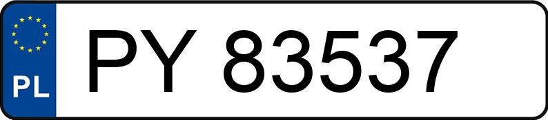 Numer rejestracyjny PY 83537 posiada MERCEDES-BENZ GLB 220 d MR`23 E6d X247 AMG 4Matic - PY83537