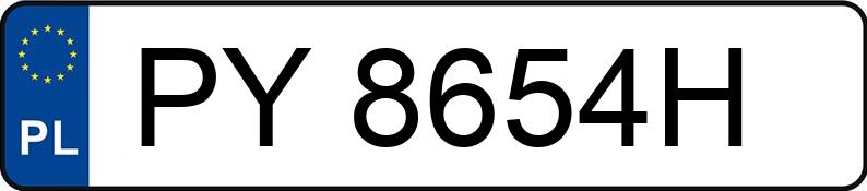 Numer rejestracyjny PY 8654H posiada TOYOTA YARIS CROSS - PY8654H