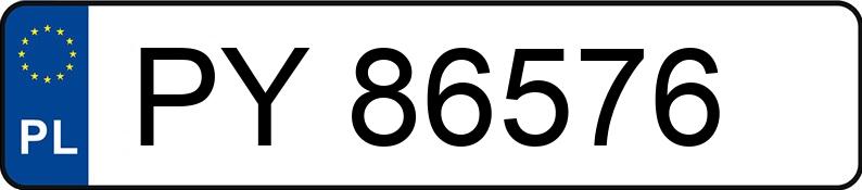 Numer rejestracyjny PY 86576 posiada SKODA FABIA - PY86576