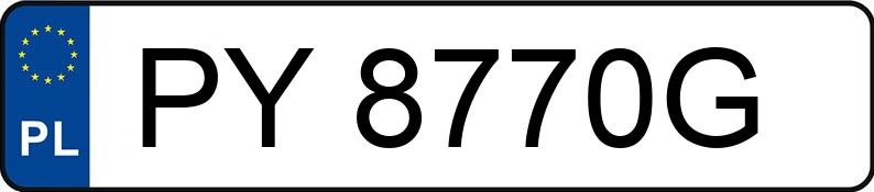 Numer rejestracyjny PY 8770G posiada BMW 520D - PY8770G Numer rejestracyjny PY 8770G posiada BMW 520D - PY8770G