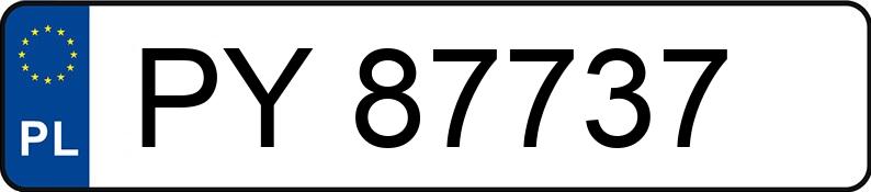 Numer rejestracyjny PY 87737 posiada NISSAN QASHQAI - PY87737 Numer rejestracyjny PY 87737 posiada NISSAN QASHQAI - PY87737