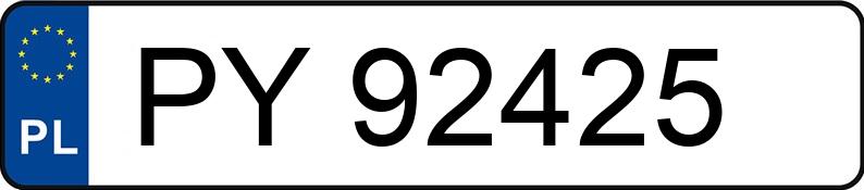 Numer rejestracyjny PY 92425 posiada FIAT Idea 1.9 16V JTDM-jet MR`03 E4 350 - PY92425