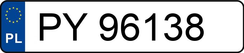 Numer rejestracyjny PY 96138 posiada VOLVO XC60 - PY96138 Numer rejestracyjny PY 96138 posiada VOLVO XC60 - PY96138
