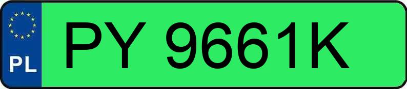 Numer rejestracyjny PY 9661K posiada BYD BYD ATTO 2 - PY9661K Numer rejestracyjny PY 9661K posiada BYD BYD ATTO 2 - PY9661K