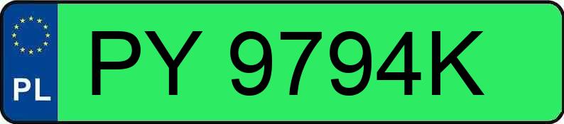 Numer rejestracyjny PY 9794K posiada OPEL MOKKA - PY9794K