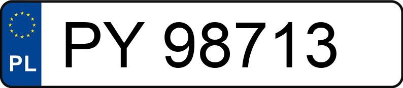 Numer rejestracyjny PY 98713 posiada SUZUKI SWIFT - PY98713 Numer rejestracyjny PY 98713 posiada SUZUKI SWIFT - PY98713