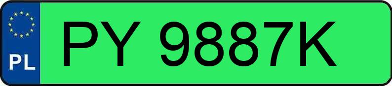 Numer rejestracyjny PY 9887K posiada JEEP AVENGER - PY9887K